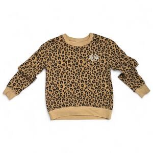 Justice Girls 10 Leopard Pullover Crewneck  Sweatshirt